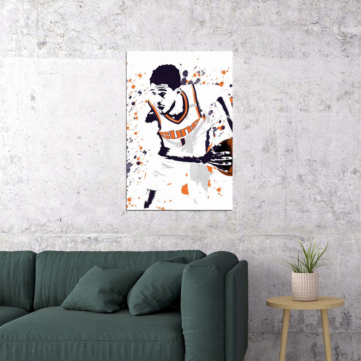 Devin Booker Phoenix Suns Basketball Star Player Poster Wall Art Print Home Wall Decor - xonomax