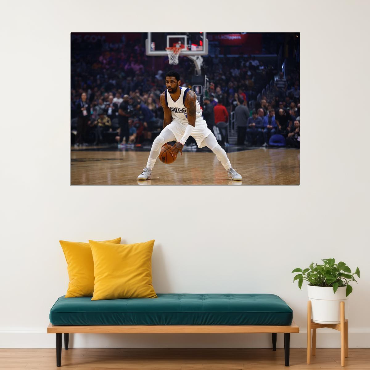 Dallas Mavericks National Basketballer Kyrie Irving Poster Wall Art Print Home Wall Decor - xonomax