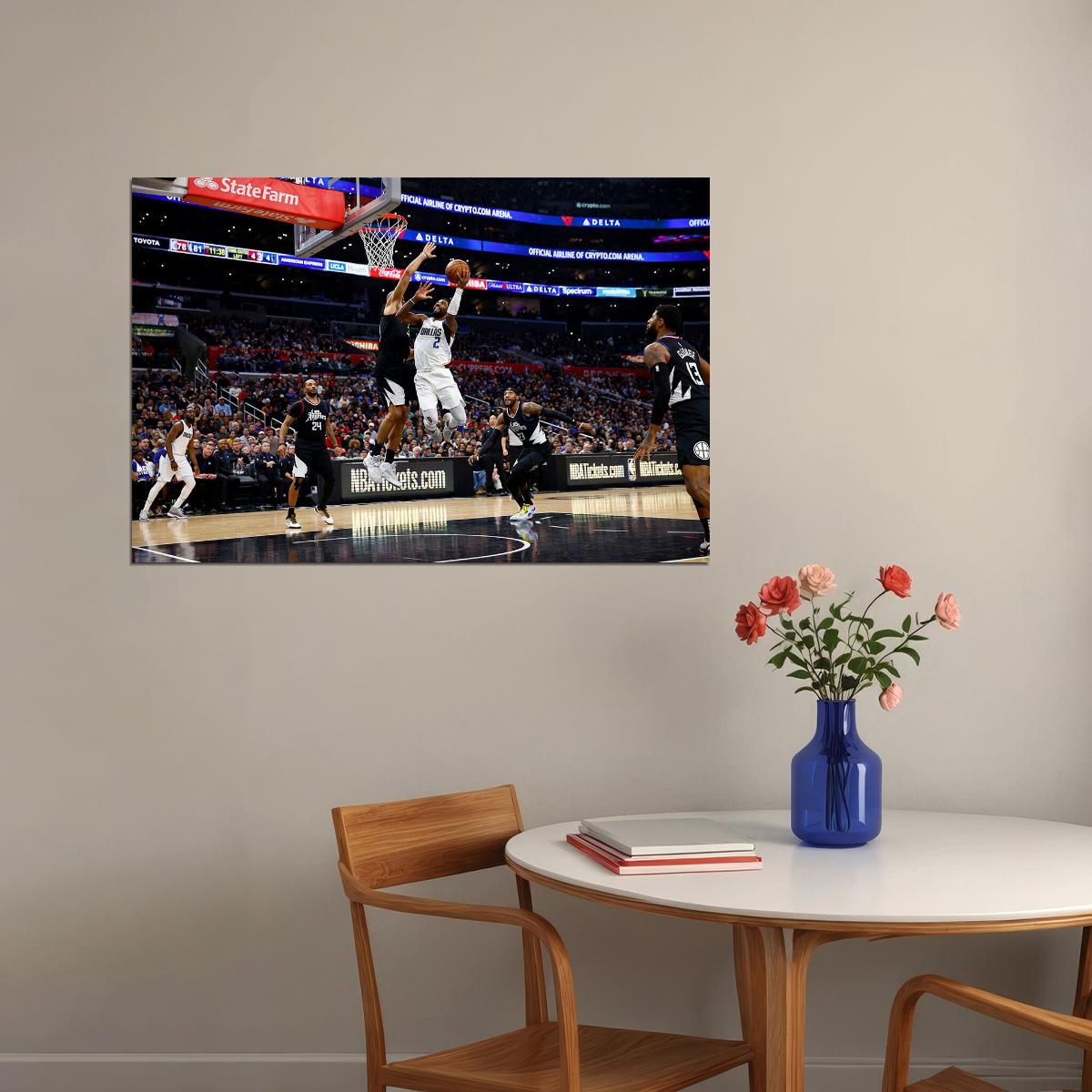 Dallas Mavericks Kyrie Irving Basketball Team Player Poster Wall Art Print Home Wall Decor - xonomax