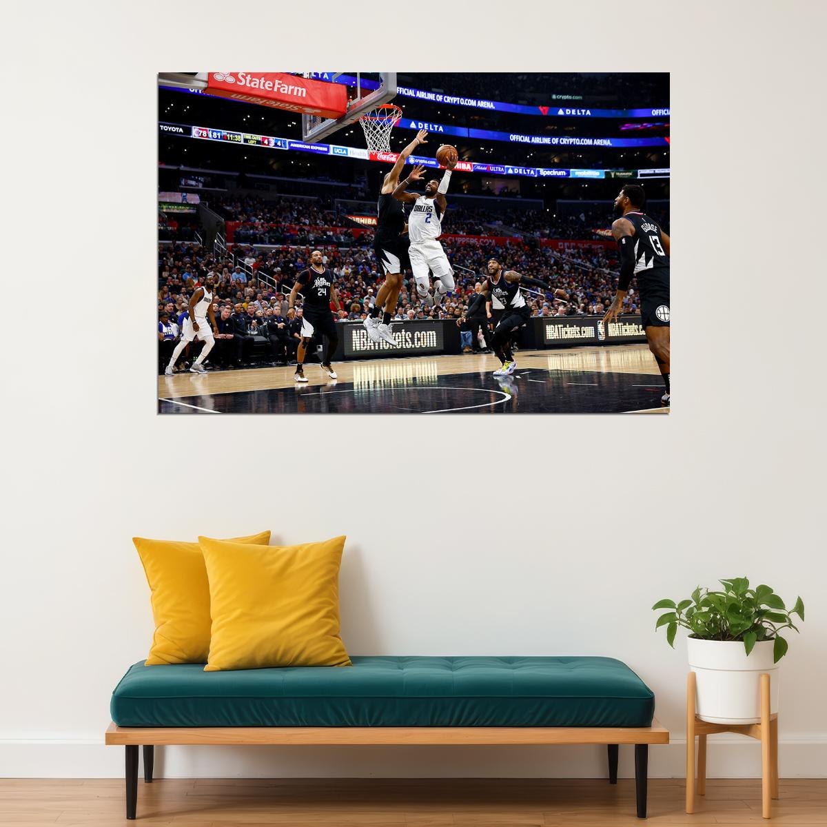 Dallas Mavericks Kyrie Irving Basketball Team Player Poster Wall Art Print Home Wall Decor - xonomax