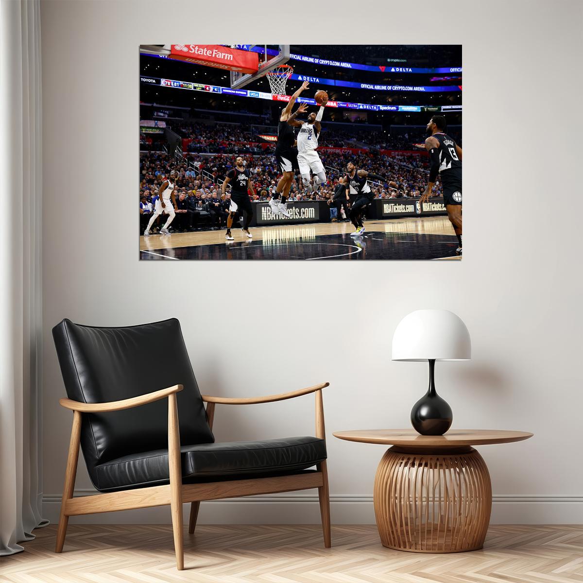 Dallas Mavericks Kyrie Irving Basketball Team Player Poster Wall Art Print Home Wall Decor - xonomax