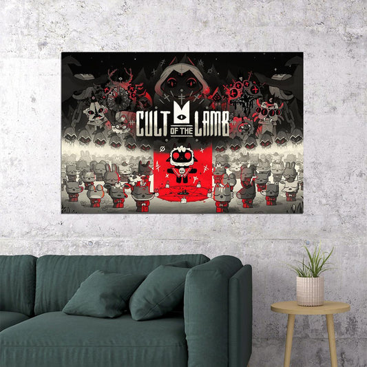 Cult Of The Lamb Single Player Video Games Poster Wall Art Print Home Wall Decor - xonomax
