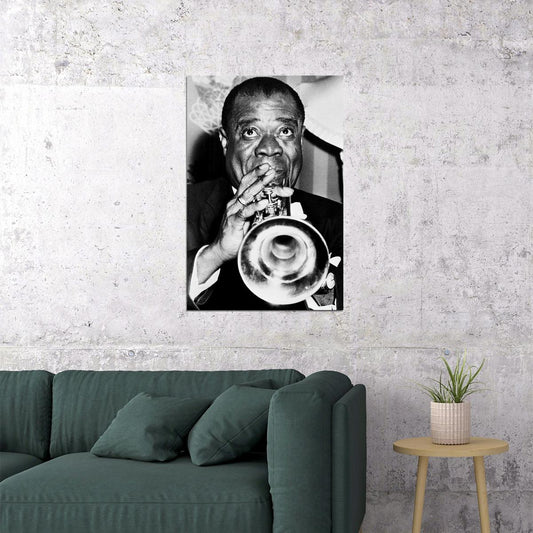 Louis Armstrong Jazz Music Vintage Photo Poster Wall Art Print Home Wall Decor - xonomax