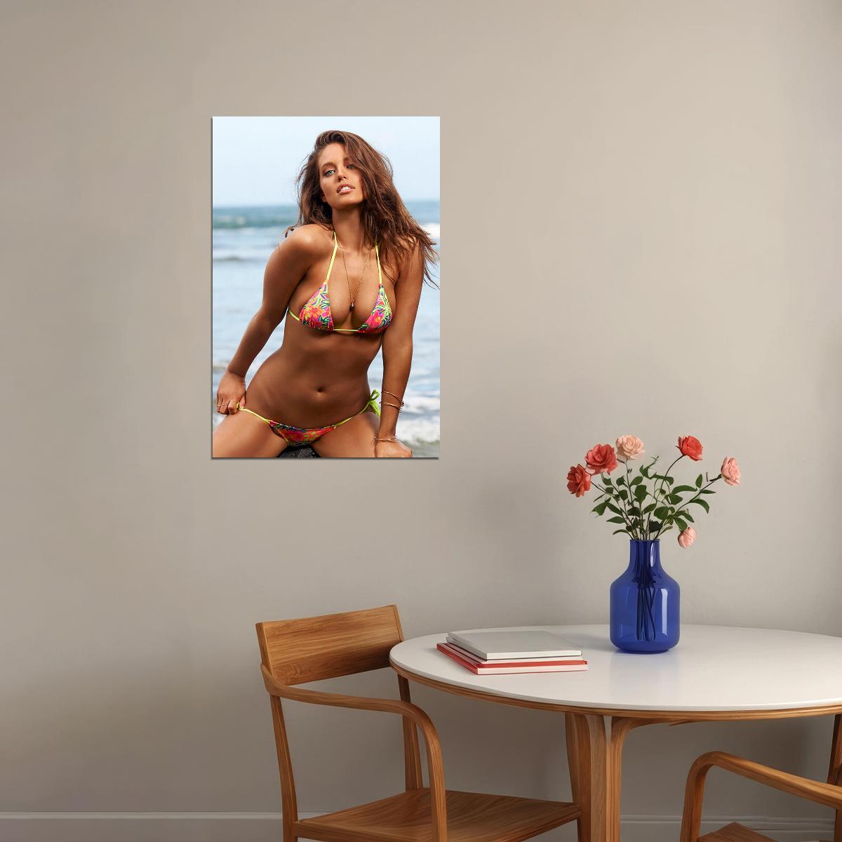 Emily Didonato Sexy Swimsuit Model Underwear Poster Wall Art Print Home Wall Decor - xonomax