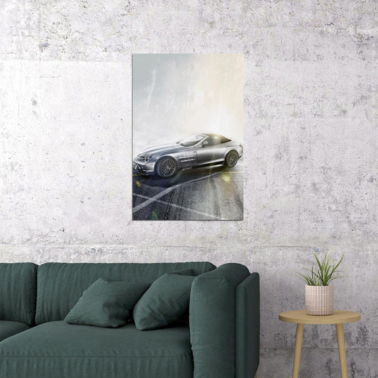 Mercedes Benz Maybach Sports Car Expensive Car Poster Wall Art Print Home Wall Decor - xonomax