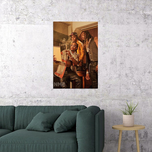 Migos Celebrity American Music Band Rap Music Poster Wall Art Print Home Wall Decor - xonomax