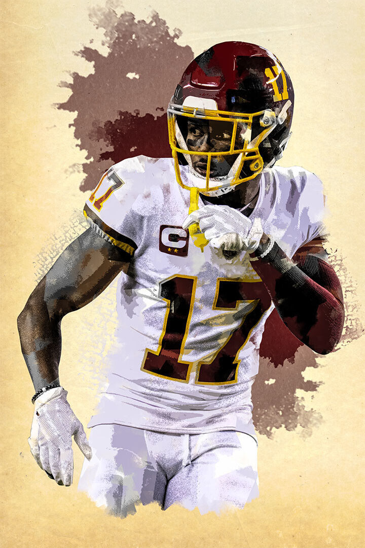 Washington Commanders Terry Mclaurin American Football Poster Wall Art Print Home Wall Decor - xonomax