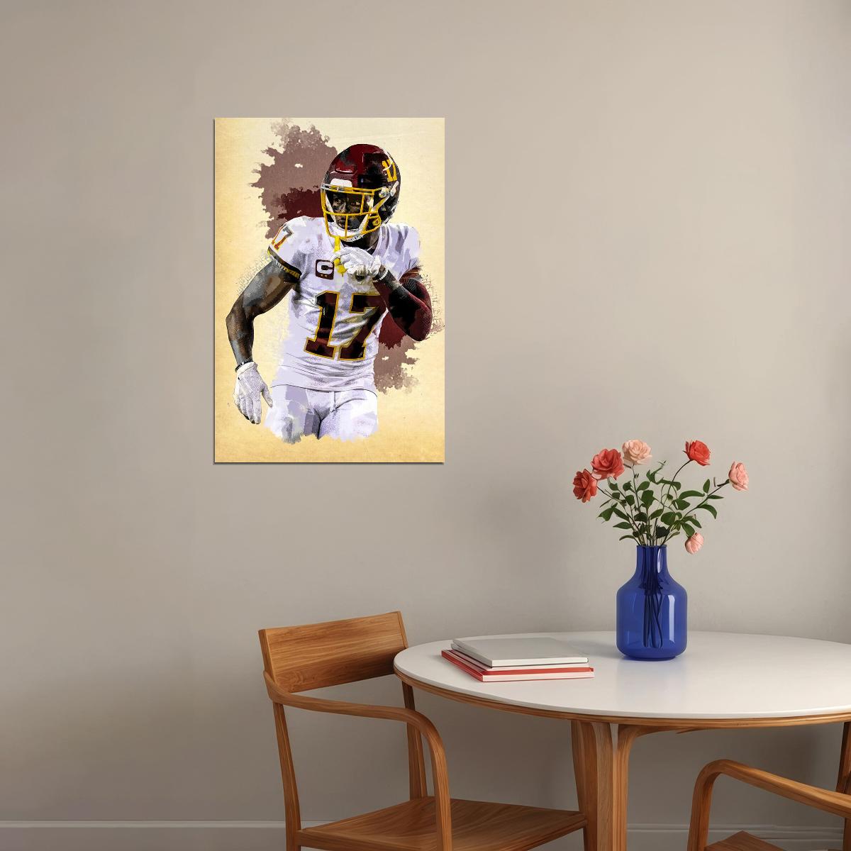 Washington Commanders Terry Mclaurin American Football Poster Wall Art Print Home Wall Decor - xonomax
