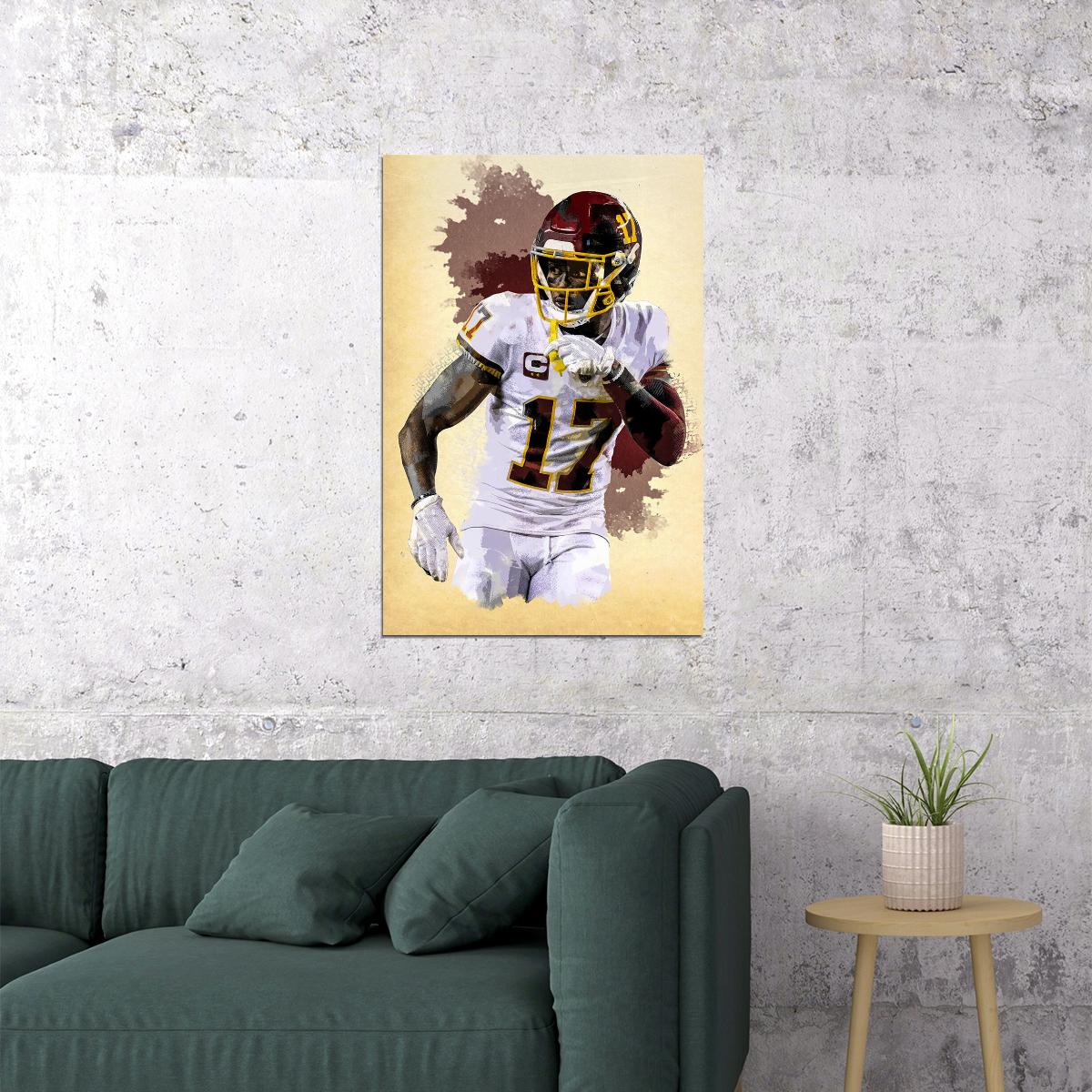 Washington Commanders Terry Mclaurin American Football Poster Wall Art Print Home Wall Decor - xonomax