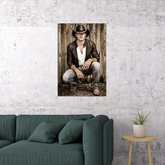 Tim Mcgraw Celebrity Musician Singer Artist Poster Wall Art Print Home Wall Decor - xonomax