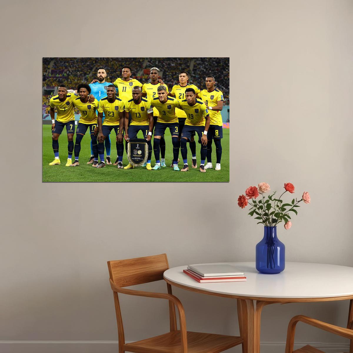 Ecuador National Football Team World Cup Poster Wall Art Print Home Wall Decor - xonomax