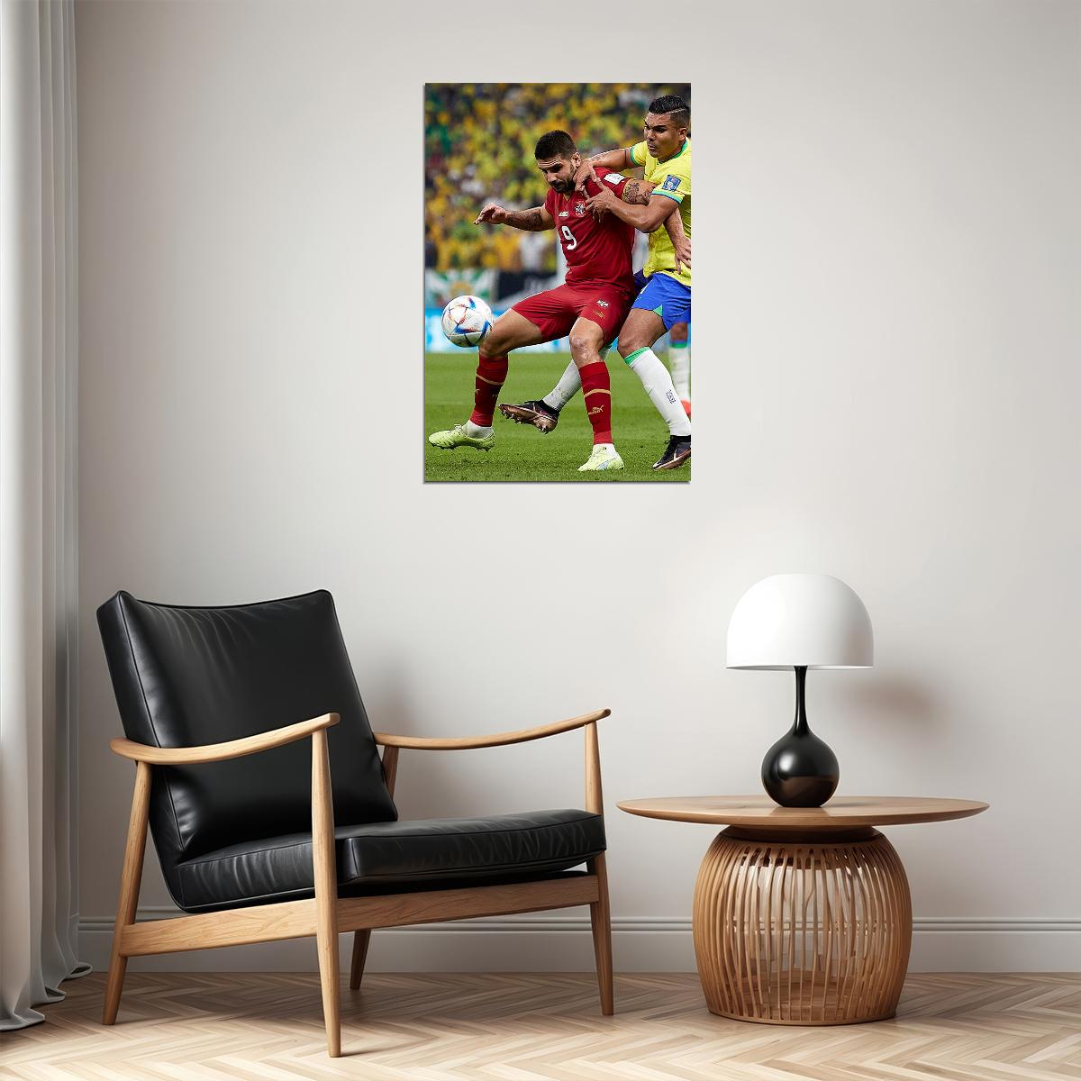 Aleksandar Mitrovic Serbia National Team World Cup Poster Wall Art Print Home Wall Decor - xonomax