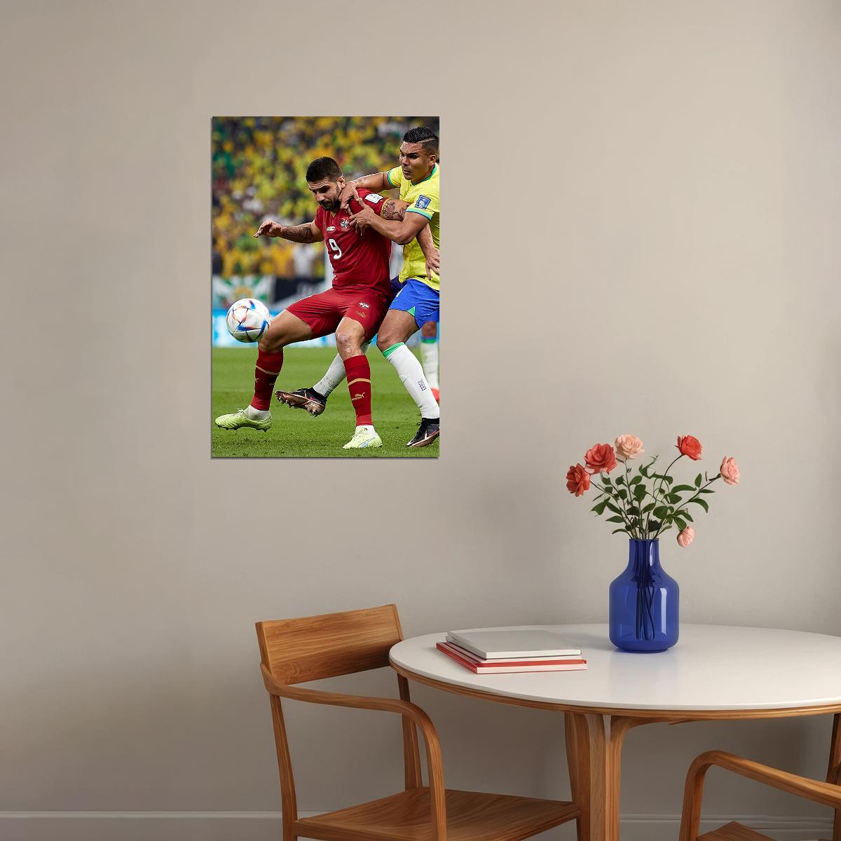 Aleksandar Mitrovic Serbia National Team World Cup Poster Wall Art Print Home Wall Decor - xonomax