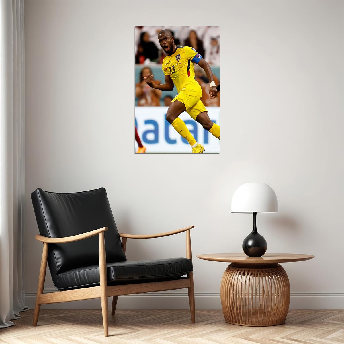 Ecuador Goal World Soccer Fans 2022 Enner Valencia Poster Wall Art Print Home Wall Decor - xonomax