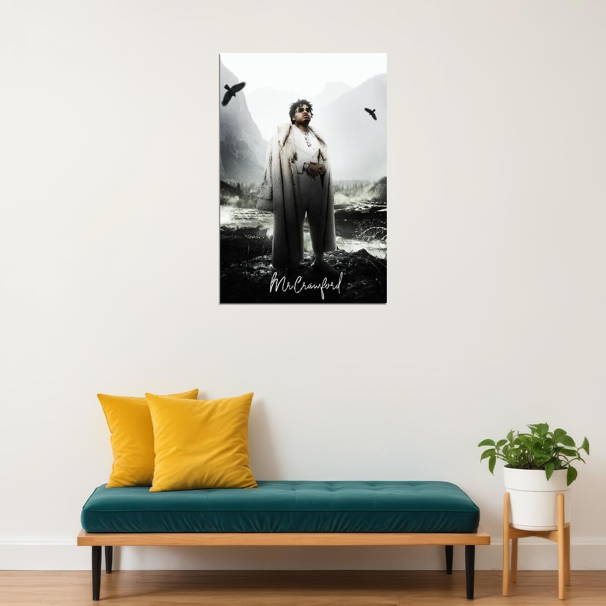 Nocap American Rapper Mr. Crawford Poster Wall Art Print Home Wall Decor - xonomax