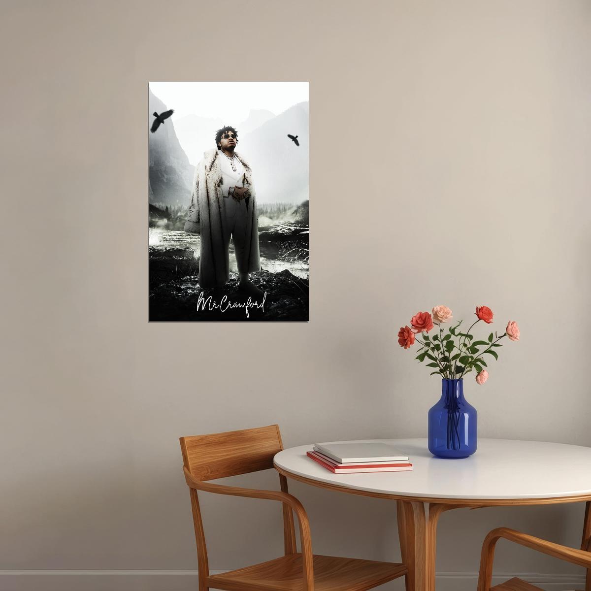 Nocap American Rapper Mr. Crawford Poster Wall Art Print Home Wall Decor - xonomax