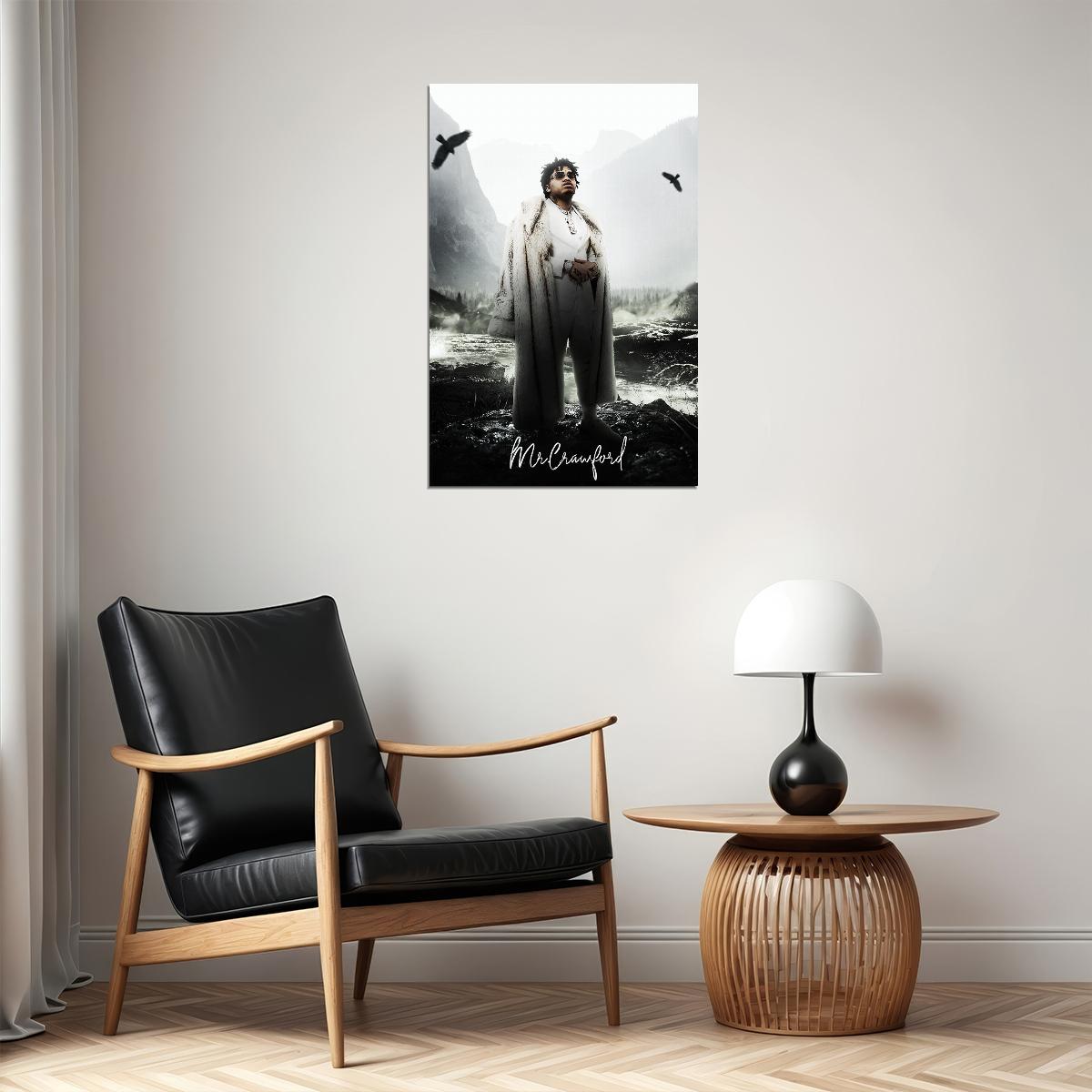 Nocap American Rapper Mr. Crawford Poster Wall Art Print Home Wall Decor - xonomax