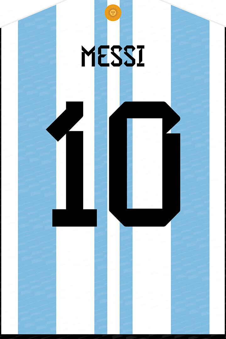 Argentina 10 Lionel Messi World Soccer Championship Poster Wall Art Print Home Wall Decor - xonomax
