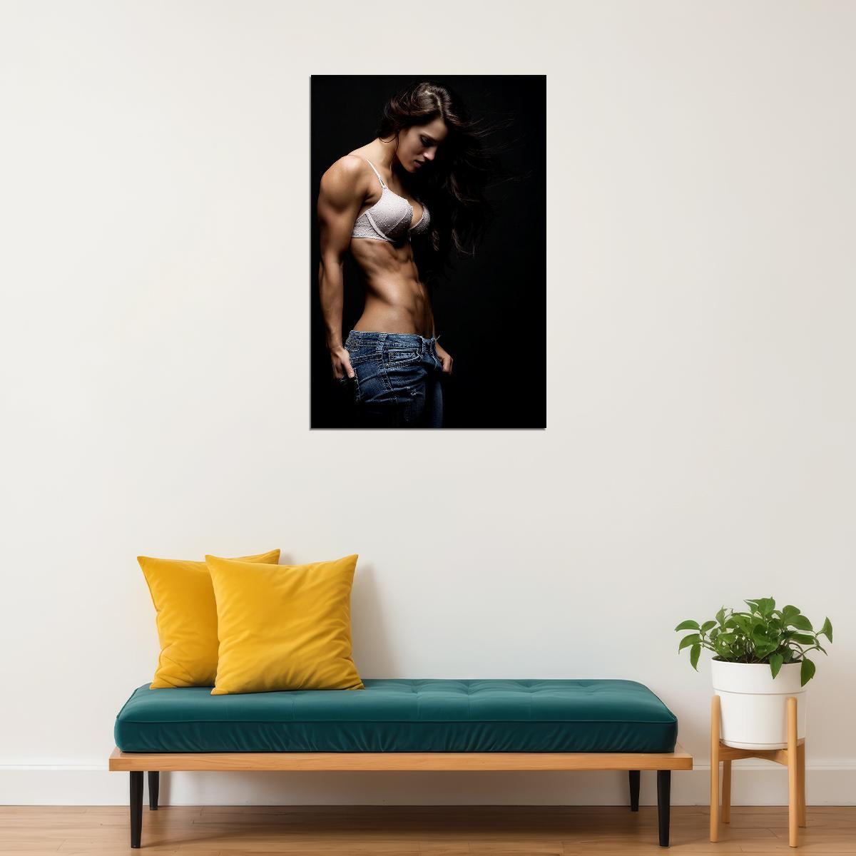 Determination Sexy Female Model Poster Wall Art Print Home Wall Decor - xonomax