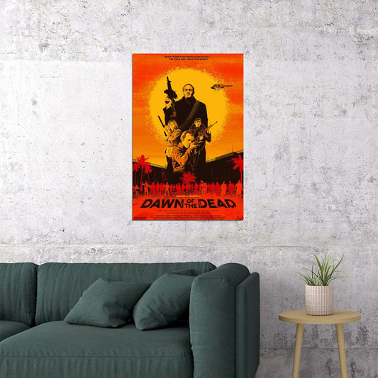 Dawn Of The Dead Vintage Classic Movie Poster Wall Art Print Home Wall Decor - xonomax