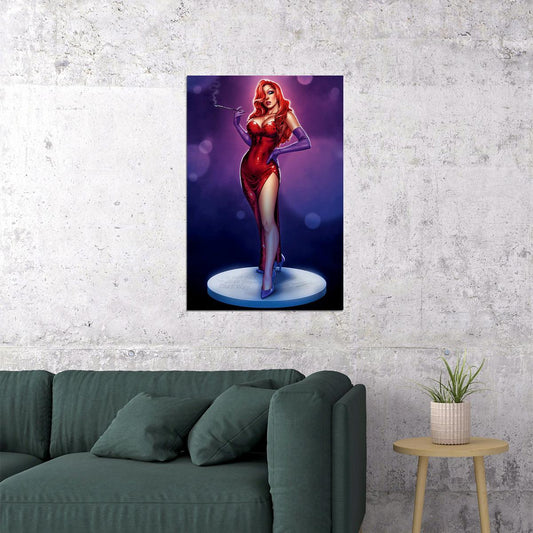 Jessica Rabbit Hollywood Celebrity Anime Poster Wall Art Print Home Wall Decor - xonomax