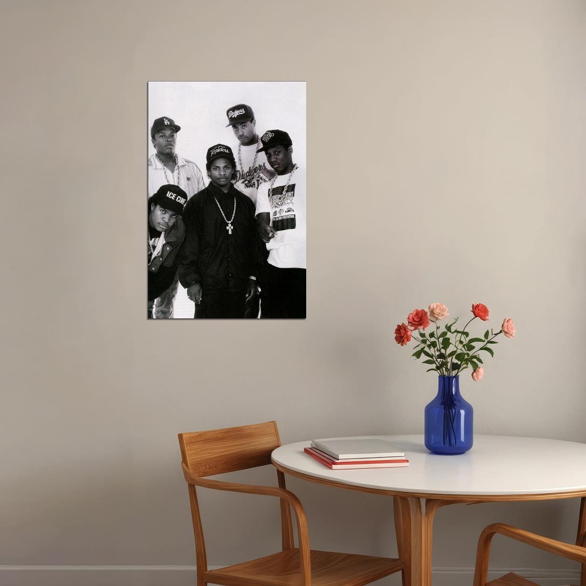 Nwa Dre Eazy Cube 80's 90's Singer Music Poster Wall Art Print Home Wall Decor - xonomax