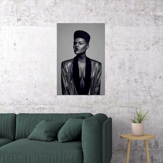 Grace Jones 80's 90's Singer Cinema Actress Poster Wall Art Print Home Wall Decor - xonomax