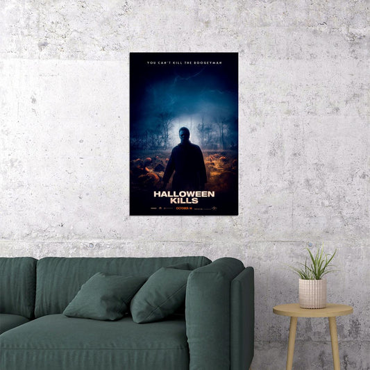 Halloween Kills Movie Adventure Thriller Horror Poster Wall Art Print Home Wall Decor - xonomax