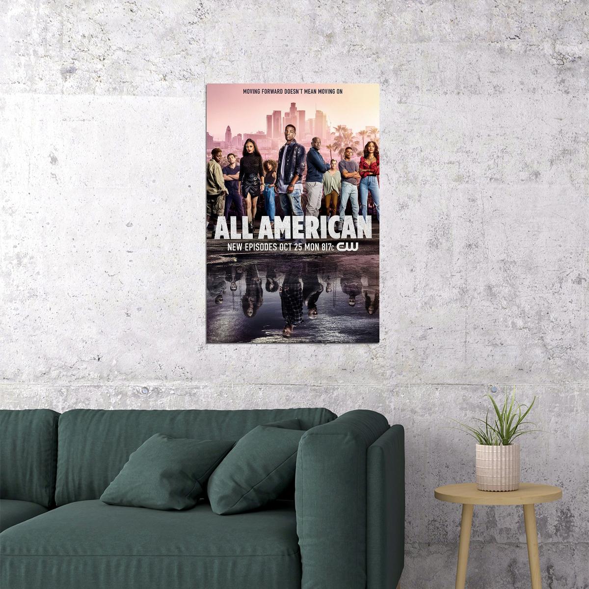 All American Movie Sport Action Drama Adventure Poster Wall Art Print Home Wall Decor - xonomax