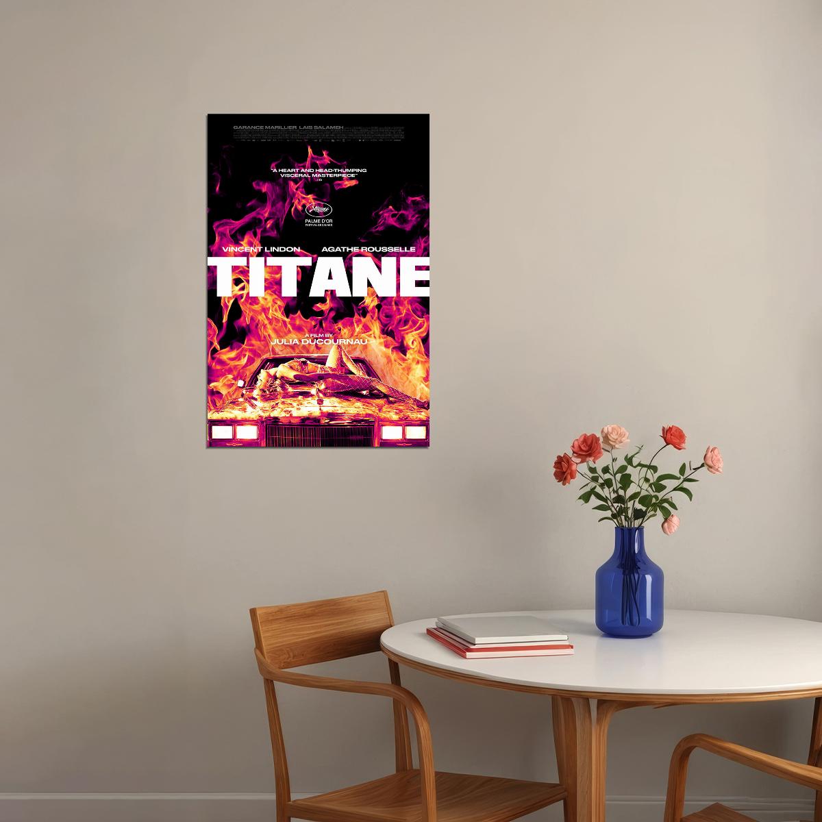 Titane Movie Science Fiction Horror Drama Poster Wall Art Print Home Wall Decor - xonomax