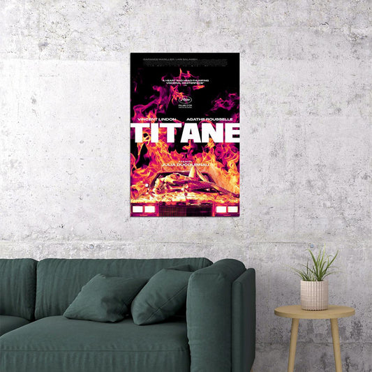 Titane Movie Science Fiction Horror Drama Poster Wall Art Print Home Wall Decor - xonomax