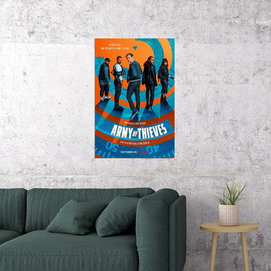 Army Of Thieves Movie Action Crime Comedy Poster Wall Art Print Home Wall Decor - xonomax