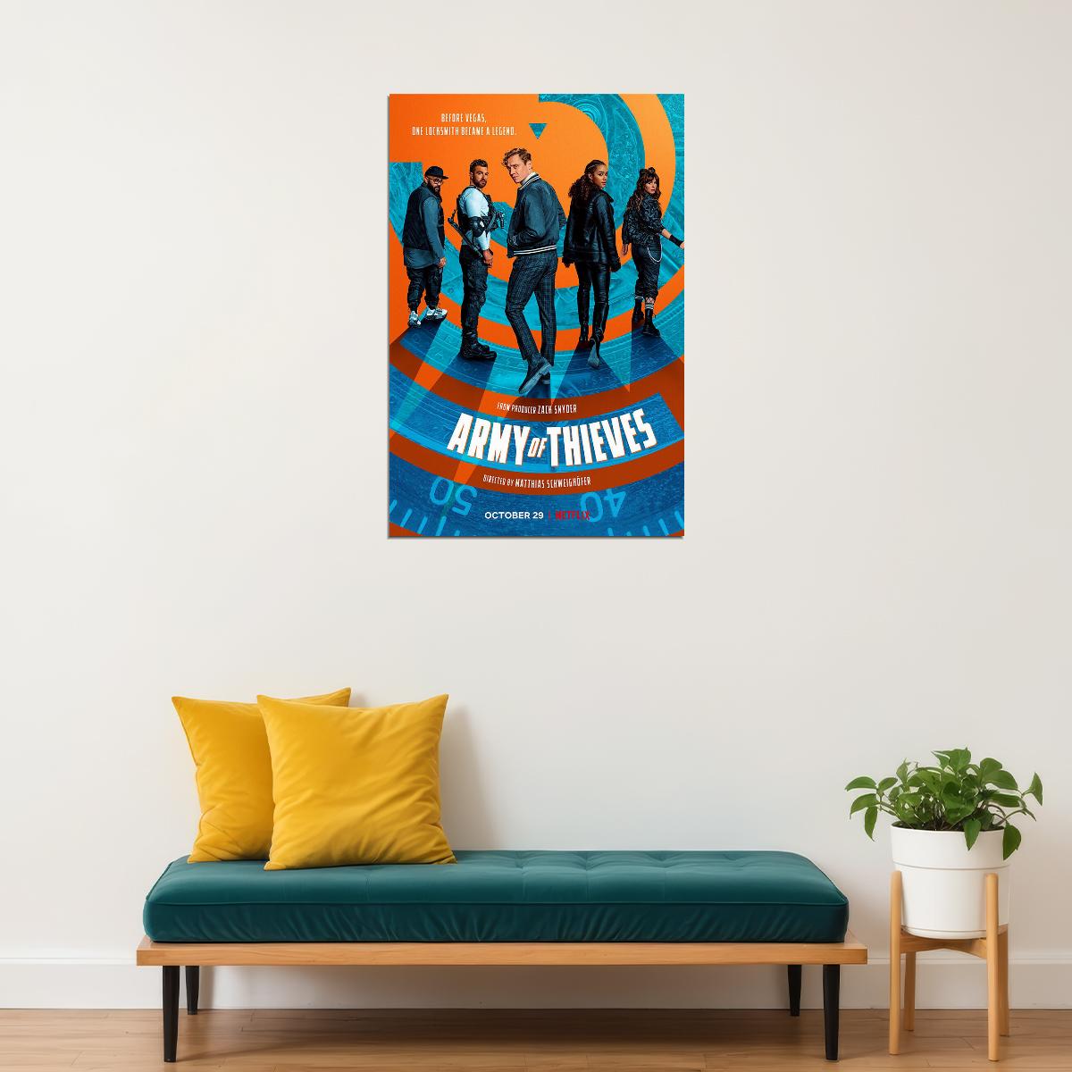 Army Of Thieves Movie Action Crime Comedy Poster Wall Art Print Home Wall Decor - xonomax