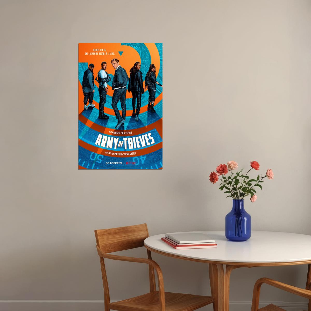 Army Of Thieves Movie Action Crime Comedy Poster Wall Art Print Home Wall Decor - xonomax