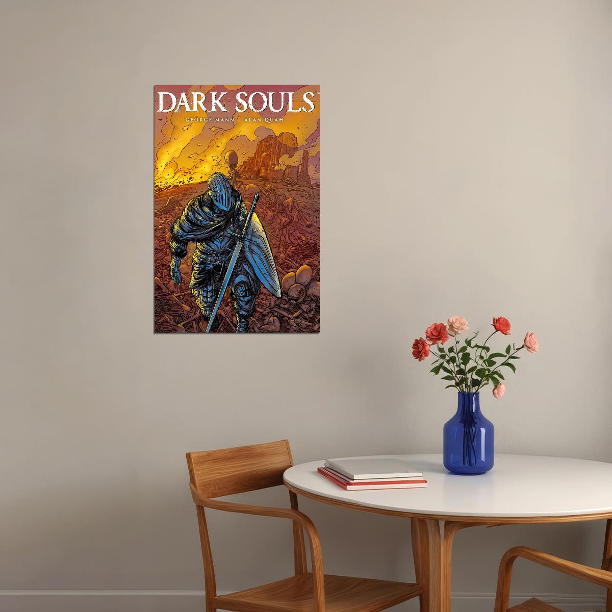Dark Souls 2 Video Game Action Role Playing Poster Wall Art Print Home Wall Decor - xonomax