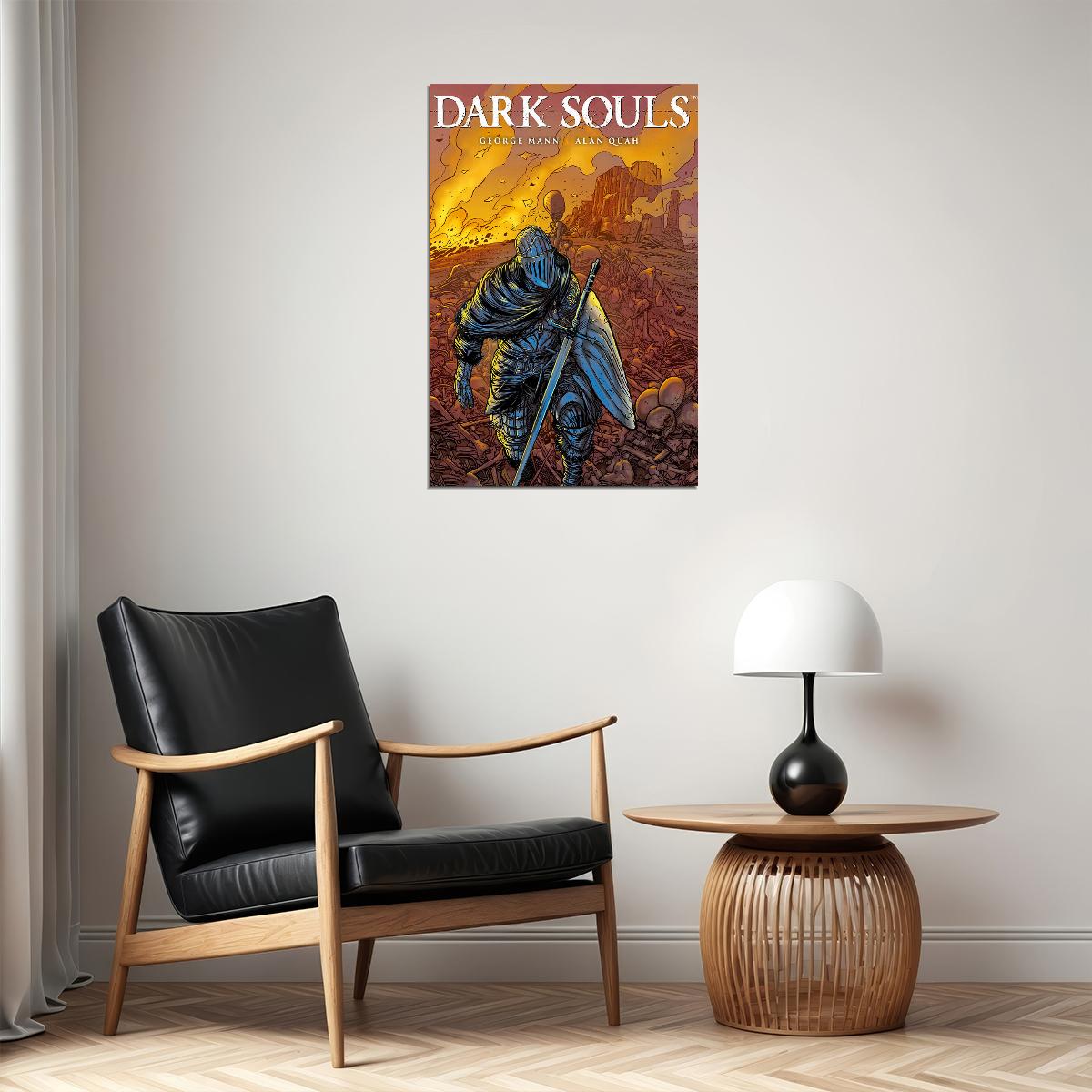 Dark Souls 2 Video Game Action Role Playing Poster Wall Art Print Home Wall Decor - xonomax