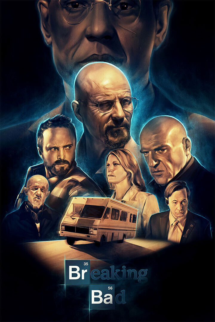 Breaking Bad Tv Series Drama Crime Action Poster Wall Art Print Home Wall Decor - xonomax