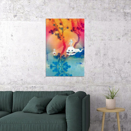Kanye West Kid Cudi Kids See Ghosts 2018 Music Album Poster Wall Art Print Home Wall Decor - xonomax