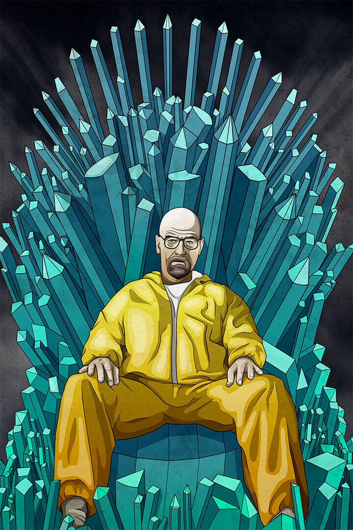 Breaking Bad Blue Tv Series Crime Action Drama Poster Wall Art Print Home Wall Decor - xonomax