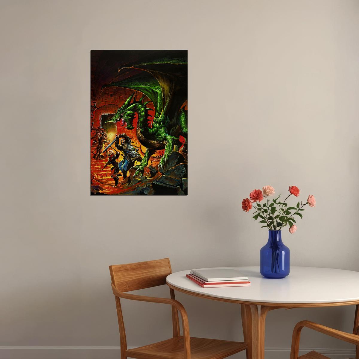 Dungeons And Dragons Gifts For Men Women Poster Wall Art Print Home Wall Decor - xonomax