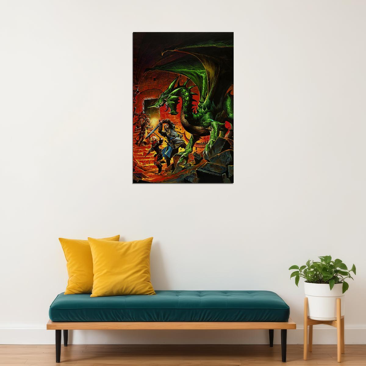 Dungeons And Dragons Gifts For Men Women Poster Wall Art Print Home Wall Decor - xonomax
