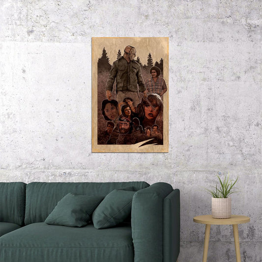 Friday The 13th Movie Horror Thriller Poster Wall Art Print Home Wall Decor - xonomax