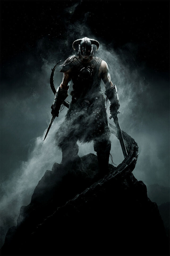 The Elder Scrolls 5 Skyrim Video Game Poster Wall Art Print Home Wall Decor - xonomax