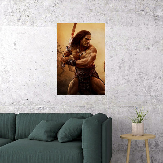 Conan Exiles Video Game Action Adventure Poster Wall Art Print Home Wall Decor - xonomax