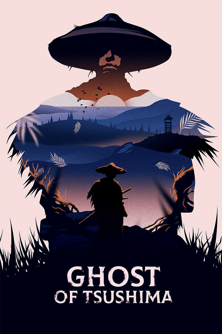 The Game Of Ghost Of Tsushima Video Game Series Poster Wall Art Print Home Wall Decor - xonomax