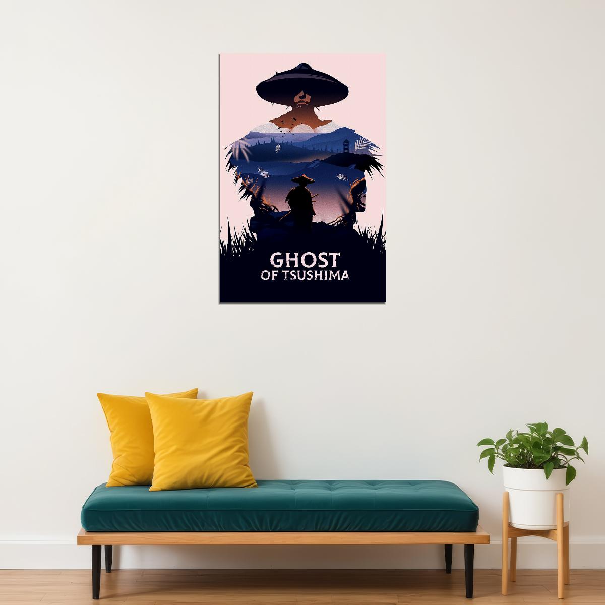 The Game Of Ghost Of Tsushima Video Game Series Poster Wall Art Print Home Wall Decor - xonomax
