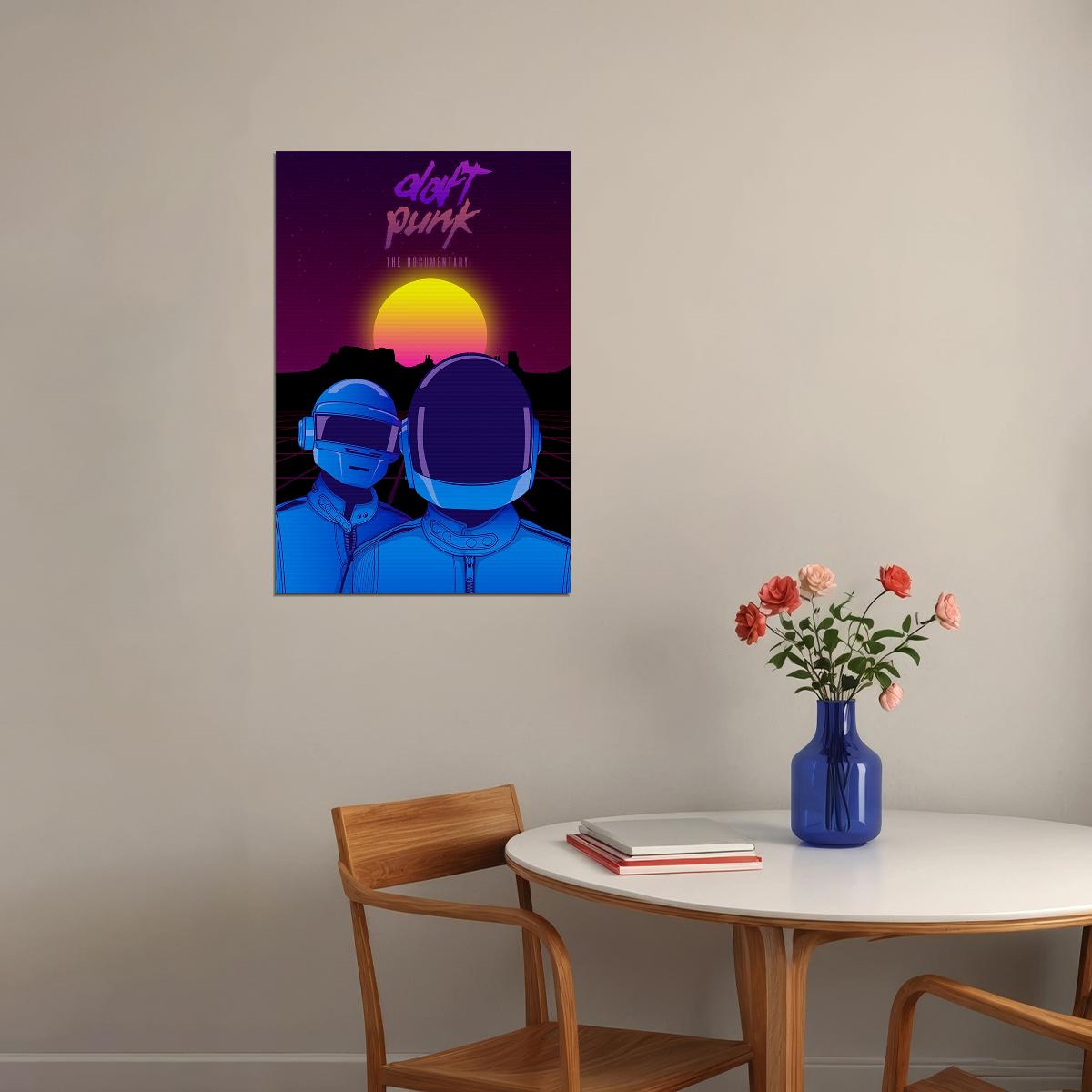 Daft Punk Music Star Electronic Music Duo Poster Wall Art Print Home Wall Decor - xonomax