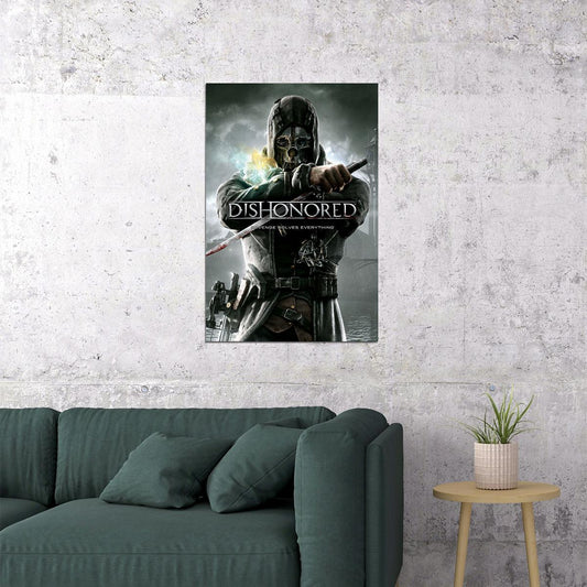 Dishonored Video Game Action Adventure Poster Wall Art Print Home Wall Decor - xonomax