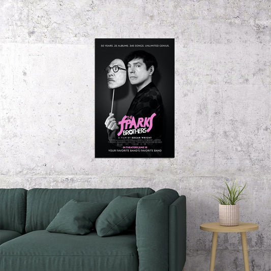 The Sparks Brothers Movie Documentary Comedy Poster Wall Art Print Home Wall Decor - xonomax