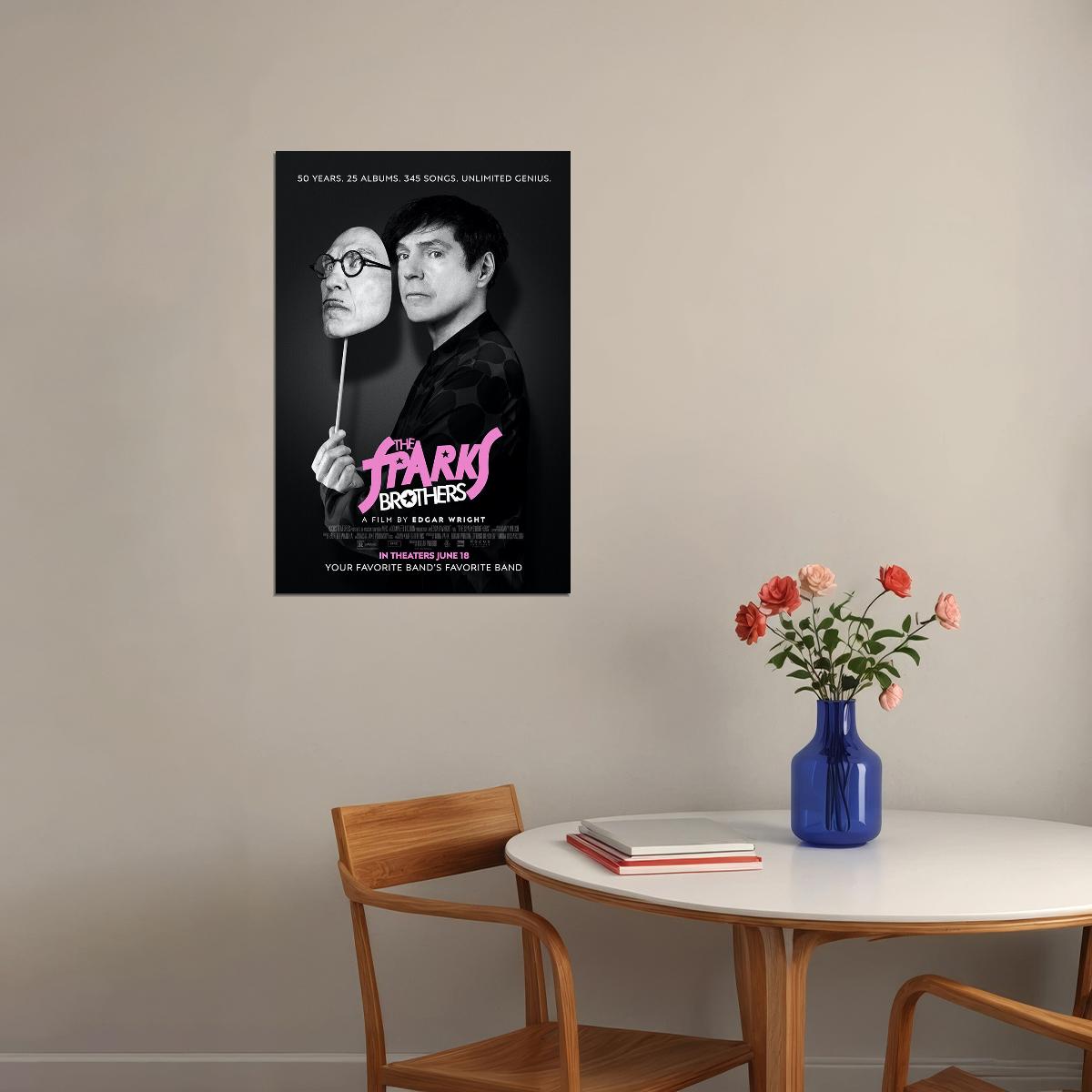 The Sparks Brothers Movie Documentary Comedy Poster Wall Art Print Home Wall Decor - xonomax